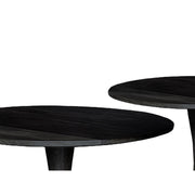 Salontafel Brix Salontafel Mangohout Zwart 50 cm 50x50x45 cm-Salontafels-Livingfurn