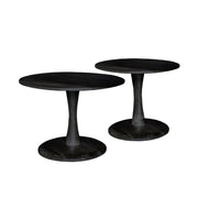 Salontafel Brix Salontafel Mangohout Zwart 50 cm 50x50x45 cm-Salontafels-Livingfurn