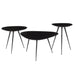 Salontafel Brix Salontafel Mangohout Zwart 70 cm Zwart 13594-Salontafels-Livingfurn