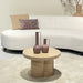 Salontafel Brix Salontafel Metaal Beige 56 cm 56.5x56.5x35.5 cm-Salontafels-Livingfurn