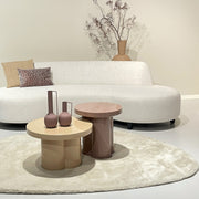 Salontafel Brix Salontafel Metaal Beige 56 cm 56.5x56.5x35.5 cm-Salontafels-Livingfurn