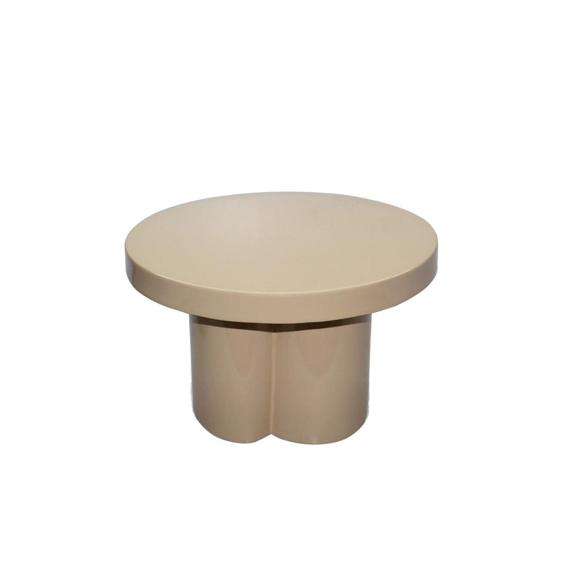 Salontafel Brix Salontafel Metaal Beige 56 cm 56.5x56.5x35.5 cm-Salontafels-Livingfurn