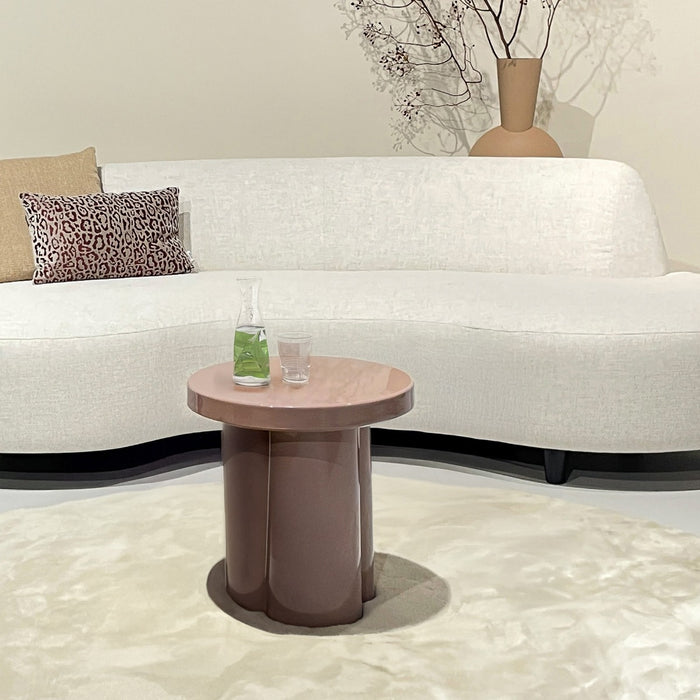 Salontafel Brix Salontafel Metaal Roze 43 cm 43x43x45 cm-Salontafels-Livingfurn