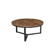 Salontafel Brix Senna Emperador Marmer Bruin 60 cm 60x60x32 cm-Salontafels-Livingfurn