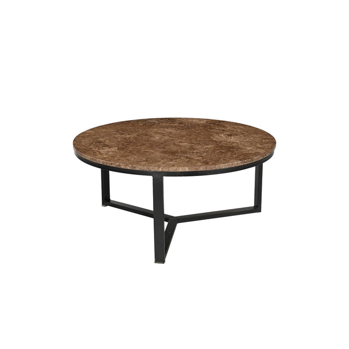 Salontafel Brix Senna Emperador Marmer Bruin 60 cm-Salontafels-Livingfurn