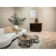 Salontafel Brix Senna Emperador Marmer Bruin 80 cm 80x80x40 cm-Salontafels-Livingfurn