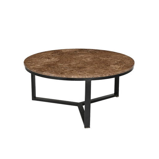 Salontafel Brix Senna Emperador Marmer Bruin 80 cm 80x80x40 cm-Salontafels-Livingfurn