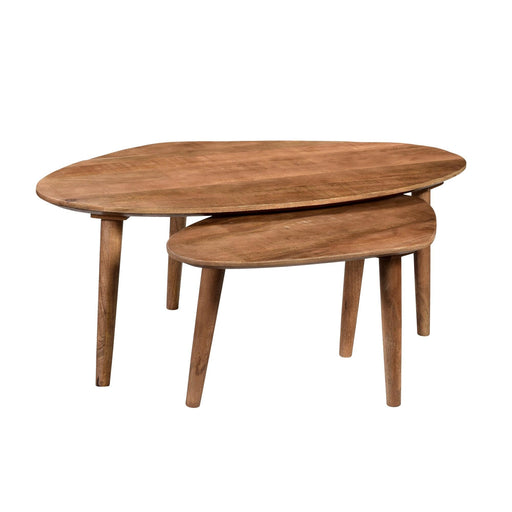 Salontafel Brix Xavier Mangohout Naturel hout 0x110x42 cm-Salontafels-Livingfurn