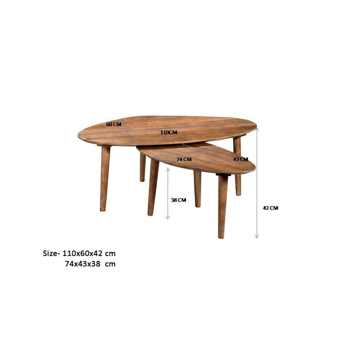 Salontafel Brix Xavier Mangohout Naturel hout-Salontafels-Livingfurn