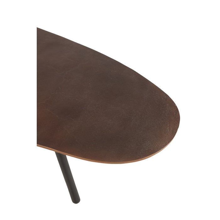Salontafel Bruin Aluminium L 72x119 cm-Salontafels-J-Line
