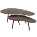 Salontafel Bruin Aluminium L 72x119 cm-Salontafels-J-Line