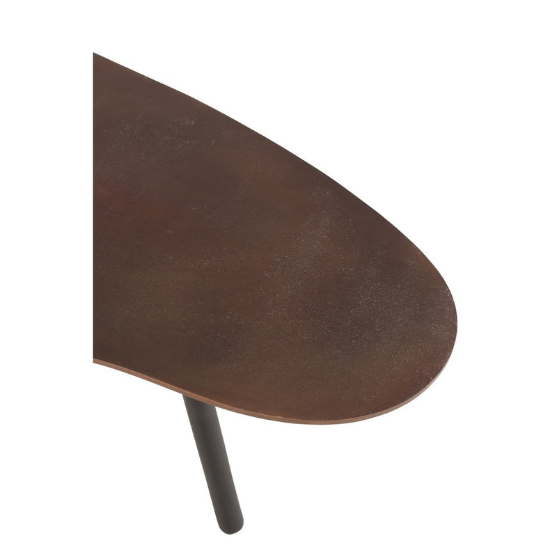 Salontafel Bruin Aluminium S 53x89 cm-Salontafels-J-Line