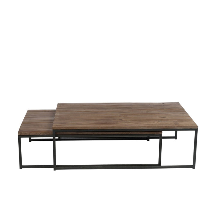 Salontafel Bruin Ijzer 80x120 cm-Salontafels-J-Line