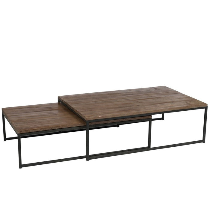 Salontafel Bruin Ijzer 80x120 cm-Salontafels-J-Line