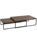 Salontafel Bruin Ijzer 80x120 cm-Salontafels-J-Line