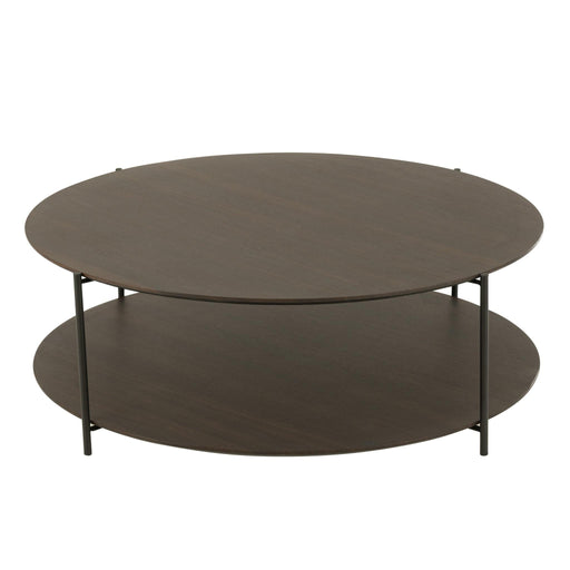 Salontafel Bruin Ijzer Rond 113 cm 113x113x38 cm-Salontafels-J-Line