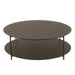 Salontafel Bruin Ijzer Rond 113 cm 113x113x38 cm-Salontafels-J-Line