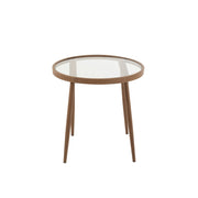 Salontafel Bruin Ijzer Rond 50 cm 50x50x50 cm-Bijzettafels-J-Line
