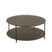 Salontafel Bruin Ijzer Rond 93 cm 93x93x38 cm-Salontafels-J-Line