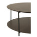 Salontafel Bruin Ijzer Rond 93 cm 93x93x38 cm-Salontafels-J-Line