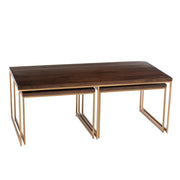 Salontafel Bruin Mangohout hout 60x120 cm-Salontafels-J-Line
