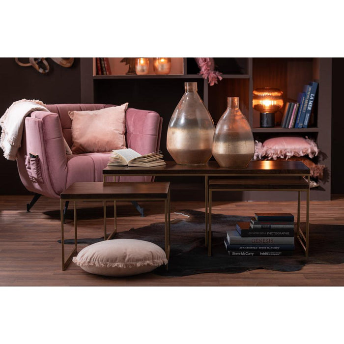 Salontafel Bruin Mangohout hout 60x120 cm-Salontafels-J-Line