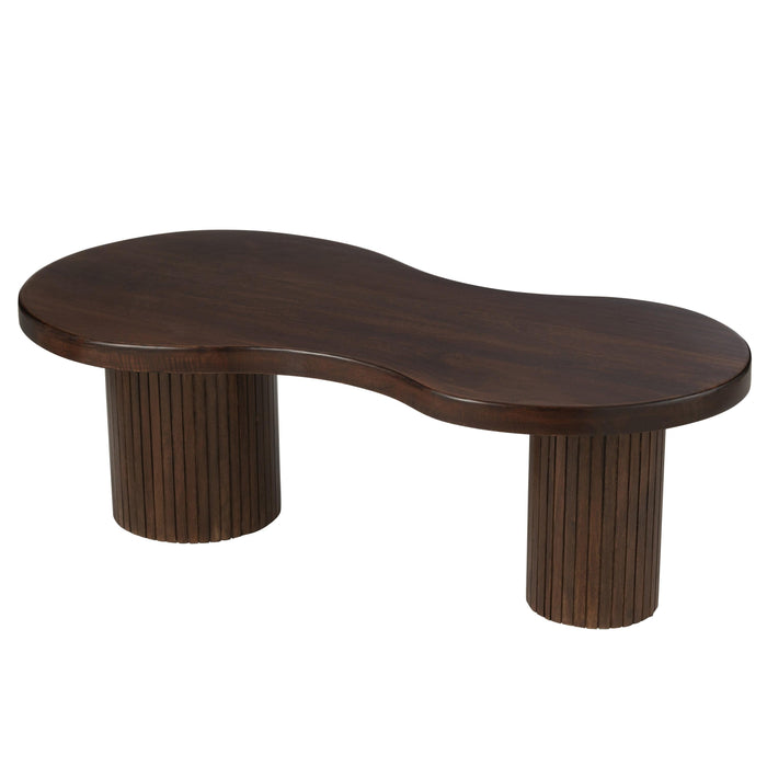 Salontafel Bruin Mangohout hout S 64x120 cm-Salontafels-J-Line