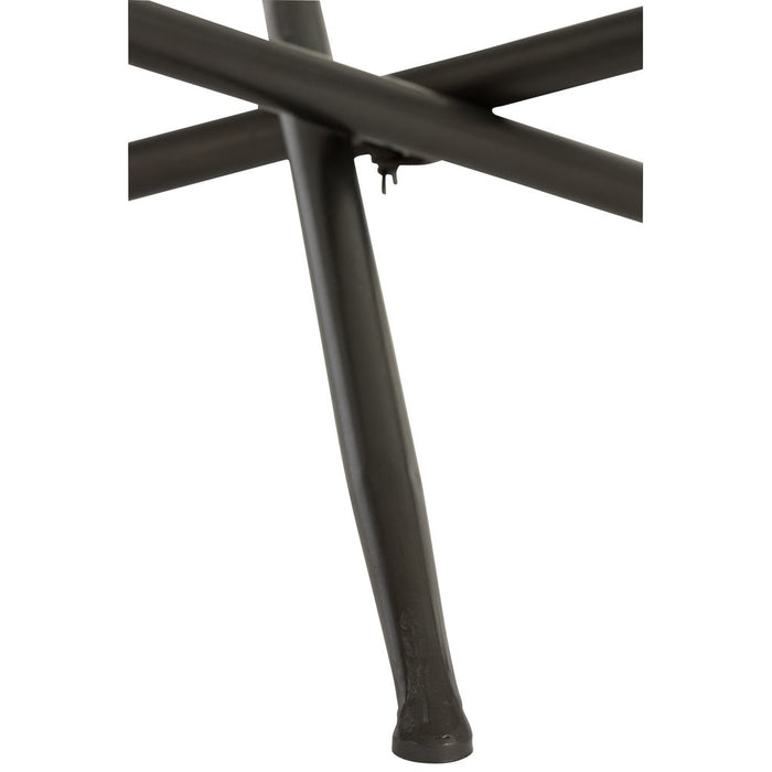 Salontafel Bruin Metaal Rond 100 cm 100x100x40 cm-Salontafels-J-Line