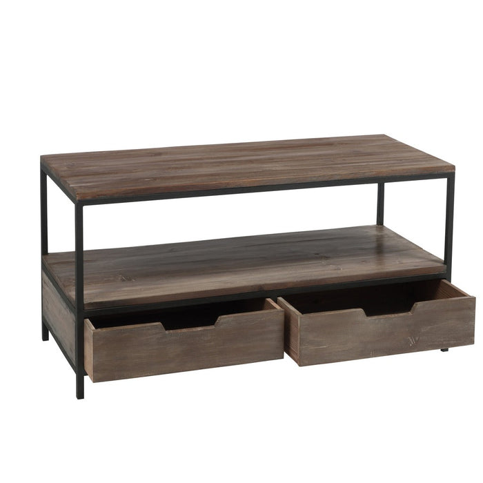 Salontafel Bruin Recycled hout 50x120 cm-Salontafels-J-Line