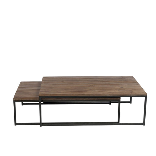 Salontafel Bruin ijzer 80x120 cm-Salontafels-J-Line