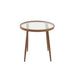 Salontafel Bruin ijzer Rond 50 cm 50x50x50 cm-Bijzettafels-J-Line