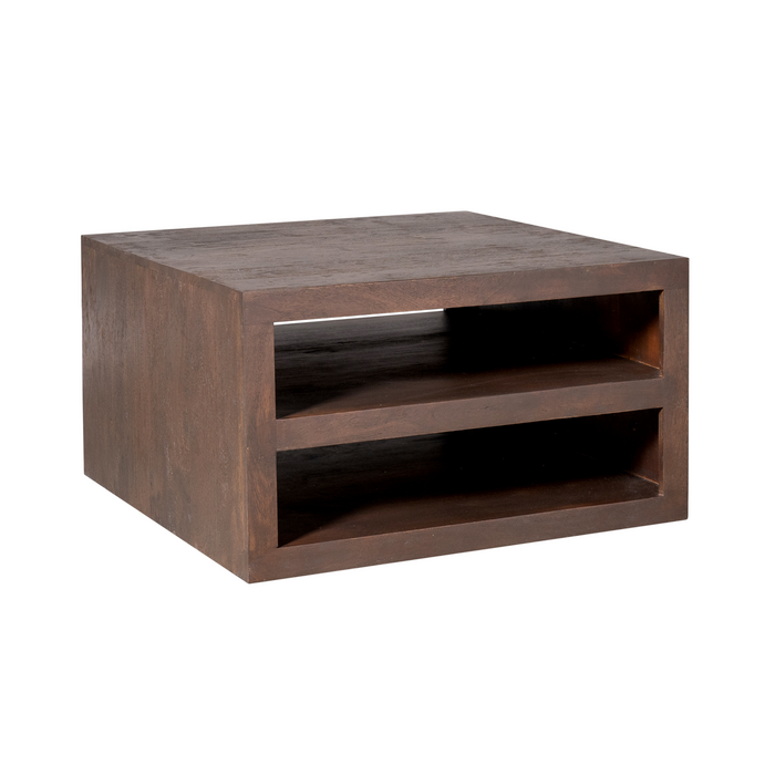 Salontafel Brussel Bruin Mangohout 80 cm 80x80x45 cm-Salontafels-Starfurn