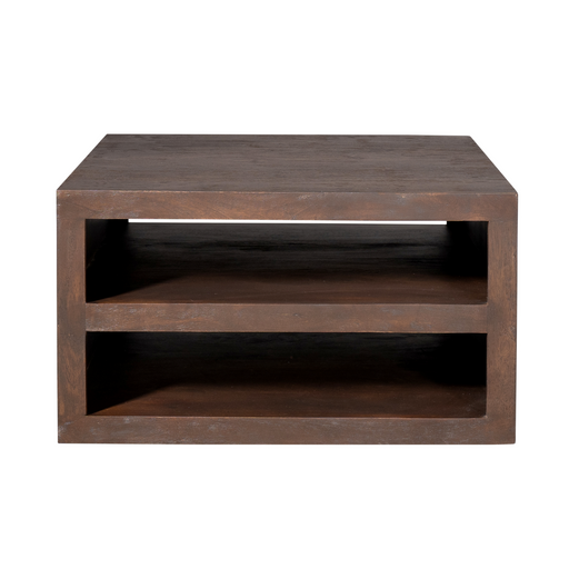 Salontafel Brussel Bruin Mangohout 80 cm 80x80x45 cm-Salontafels-Starfurn