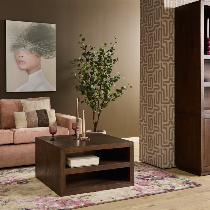 Salontafel Brussel Bruin Mangohout 80 cm-Salontafels-Starfurn
