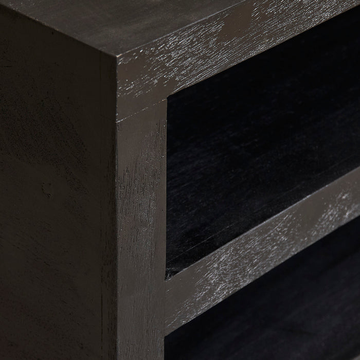 Salontafel Brussel Zwart Mangohout 80 cm 80x80x45 cm-Salontafels-Starfurn