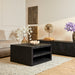 Salontafel Brussel Zwart Mangohout 80 cm 80x80x45 cm-Salontafels-Starfurn