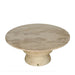 Salontafel Callain Mangohout Beige 90 cm-Salontafels-PTMD