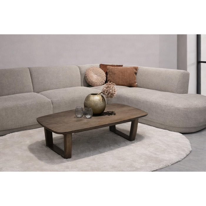 Salontafel Cortez Mangohout Bruin 70x130 cm-Salontafels-Livingfurn