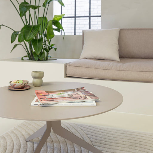 Salontafel DALEY 80 Staal Silky Taupe 74x74x38cm Spinder Design-Salontafels-Spinder