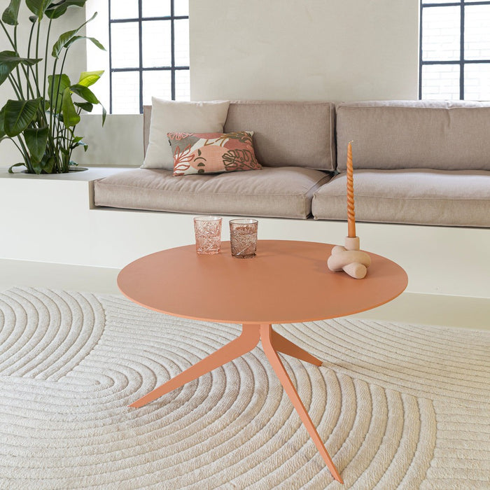 Salontafel DALEY Staal Clay Terra 74x74x38cm Spinder Design-Salontafels-Spinder