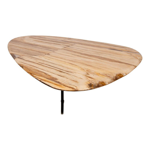 Salontafel Deeba Versteend Hout Bruin 85x130 cm-Salontafels-PTMD