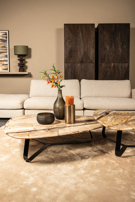 Coffee Tables Deeba Coffee Table Petrified Wood 130