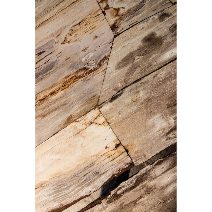 Salontafel Deeba Versteend Hout Bruin 85x130 cm-Salontafels-PTMD