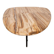 Salontafel Deeba Versteend Hout Bruin 85x130 cm-Salontafels-PTMD