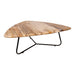 Salontafel Deeba Versteend Hout Rood 85x95 cm-Salontafels-PTMD