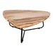 Salontafel Deeba Versteend Hout Rood 85x95 cm-Salontafels-PTMD