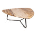 Salontafel Deeba Versteend Hout Rood 85x95 cm-Salontafels-PTMD