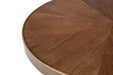 Salontafel Denise Ash veneer Goud Ø61x40 cm-Salontafels-Creating Home