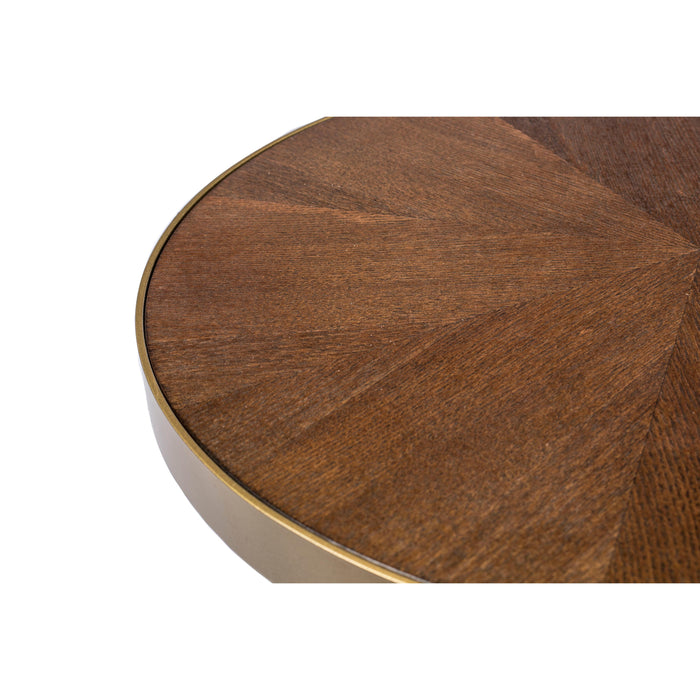 Salontafel Denise Ash veneer Goud Ø61x40 cm-Salontafels-Creating Home