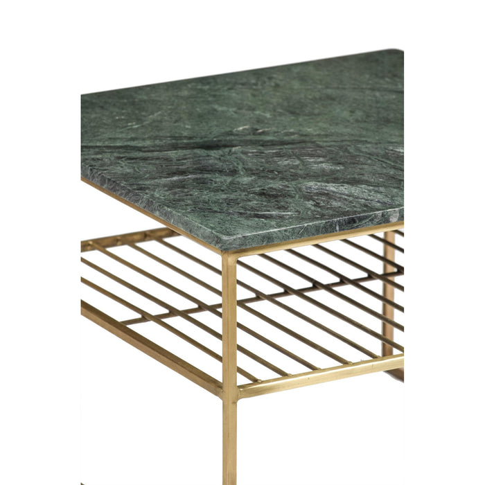 Salontafel Dian Marble Green Gold Marmer Groen 55 cm-Salontafels-Livingfurn
